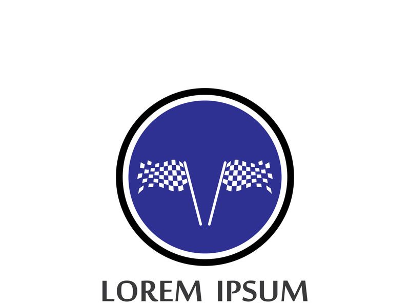 Race flag logo