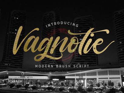 Vagnotie - Modern Brush Font