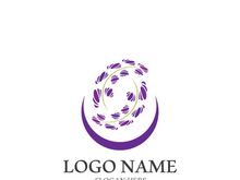 Lavender flower vector icon illustration design template
