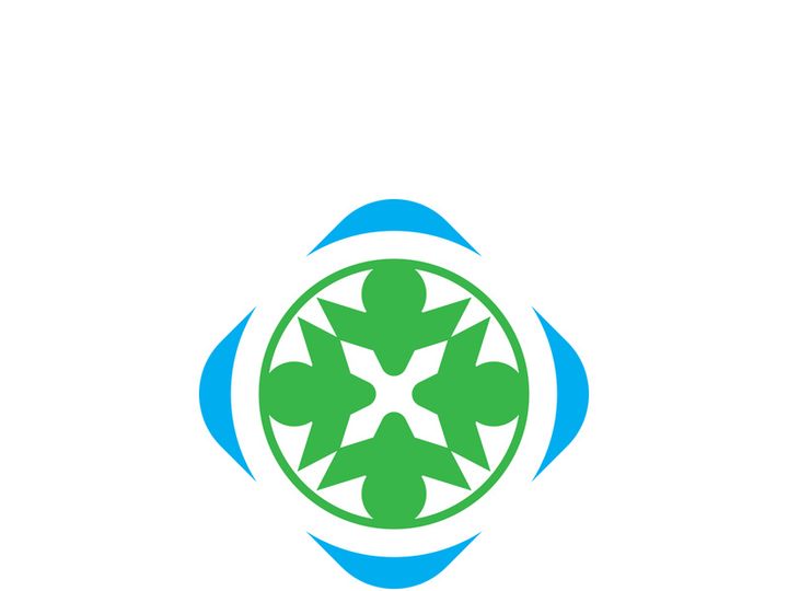 Community logo business template and icon people vector