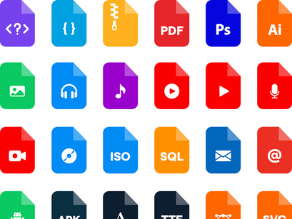 Say Hello Filetypes (Free Icon set) by Roman Káčerek ~ EpicPxls