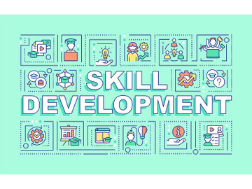 Skill development word concepts mint banner preview picture