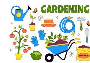 10 Gardening Vector Illustration