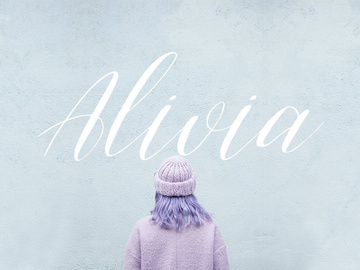 Alivia Script Font preview picture