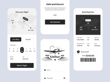 Airline App UI Kits preview picture