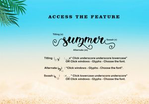 Summer Monogram
