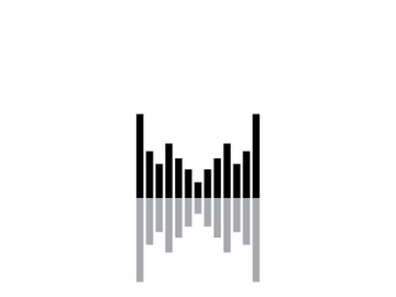 Equalizer Sound waves vector illustration design template preview picture