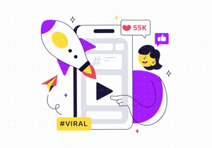 10 Viral Topic Vector Illustration