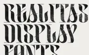 Realitas Free Display Font