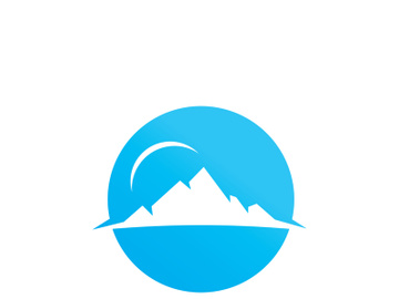 Mountain logo template. Vector illustration. preview picture