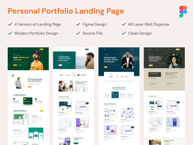Personal Portfolio Landing Page Design