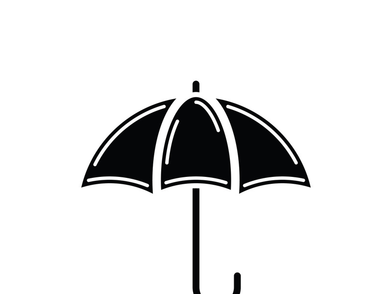 Umbrella icon logo design vector illustration