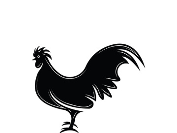 Rooster logo icon vector and symbol template design illustration preview picture