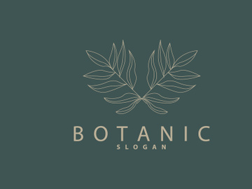 Leaf Line Logo, Beautiful Hand Drawn Design preview picture