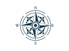 Compass icon illustration design
