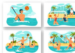 12 Water Polo Sport Illustration