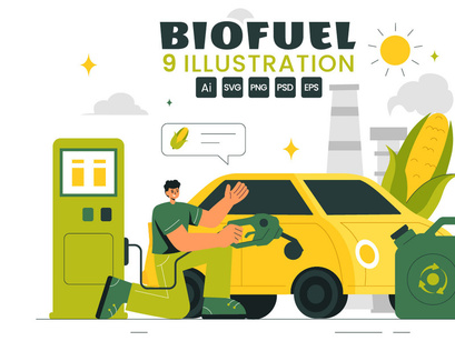 9 Biofuel Life Cycle Illustration