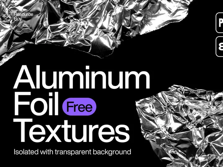 Free 50 Aluminium Foil Textures