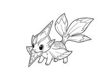 Cute white fox mascot vector illustration flat design