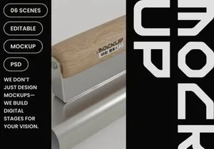 Stainless Steel Edger Mockup