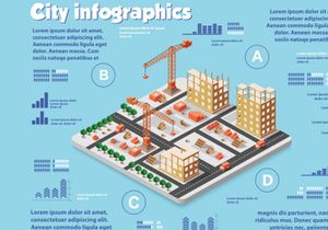 Isometric set infographics