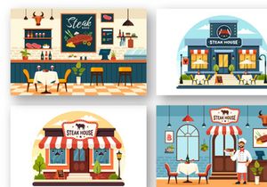 12 Steakhouse Illustration