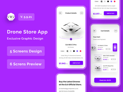 Drones Store App Design