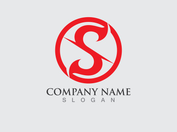 S letter logo initial company name preview picture