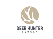 Deer Logo Deer Hunter Vector Forest Animal Design