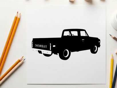 Chevrolet pickup truck silhouette