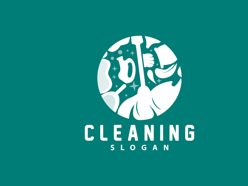Cleaning Logo, Vector Cleaning Clean Service, Simple Minimalist Design