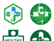 Human character logo sign illustration vector design