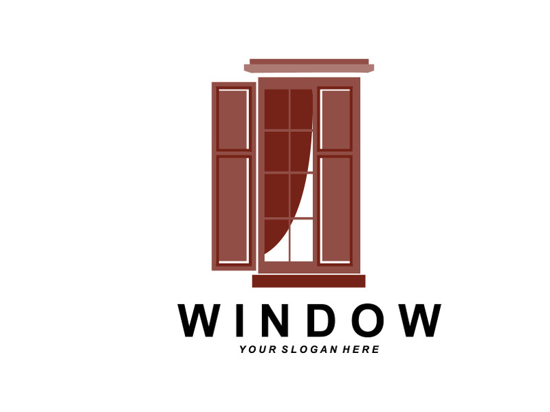 Home Window Logo, Home Interior icon design