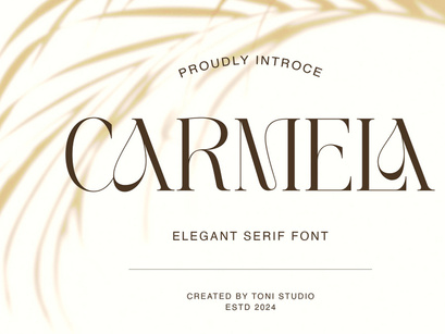 Carmela-Modern and elegant typeface
