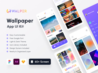 Walper - Wallpaper App UI Kit