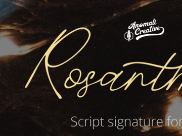 Rosanthie Signature Script Font preview picture