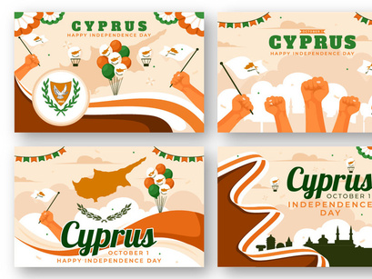 12 Cyprus Independence Day Illustration