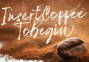 Rattu Aqilla - Textured Brush Font