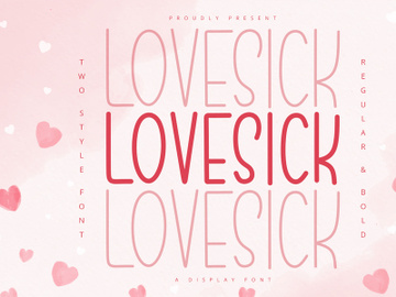 Lovesick - Display Font preview picture