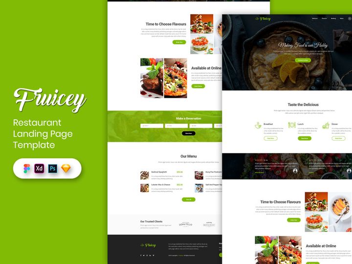 Restaurant Landing Page Template