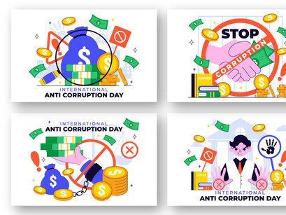 10 International Anti Corruption Day Illustration