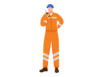 Engineer flat vector illustration preview picture