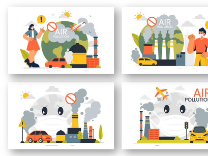 9 Air Pollution Illustration