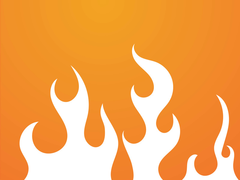 Fire flame background vector illustration design template