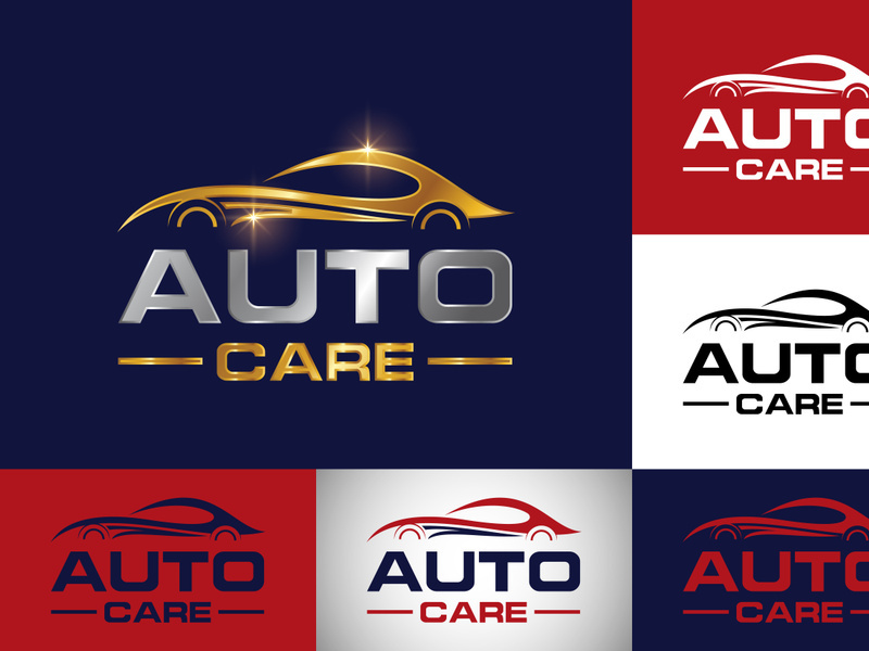 Abstract car logo sign symbol for automotive company