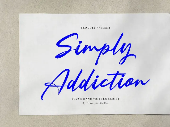 Simply Addiction | Brush Handwritten Script
