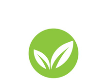 Green leaf ecology nature element vector icon