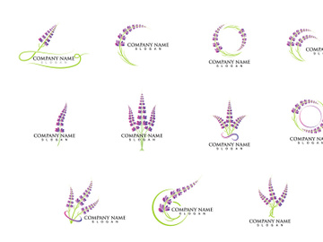 Aloe vera Flower Logo vector preview picture