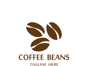 Coffee bean logo for cafe, business, label. preview picture