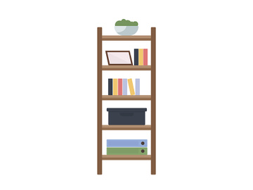 Office shelving semi flat color vector object preview picture